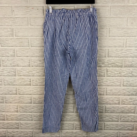 BeachLunchLounge Giavanna Beach Pants Linen Blend in Cerulean Pull On - Picture 4 of 9